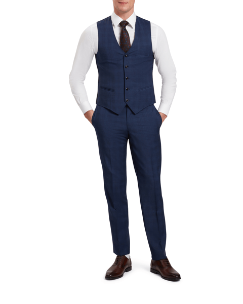 Men | Classic Wool Suit Trouser | Navy (V1)