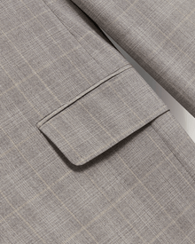 Men | Classic Wool Suit Jacket | Light Pastel Grey (V3)