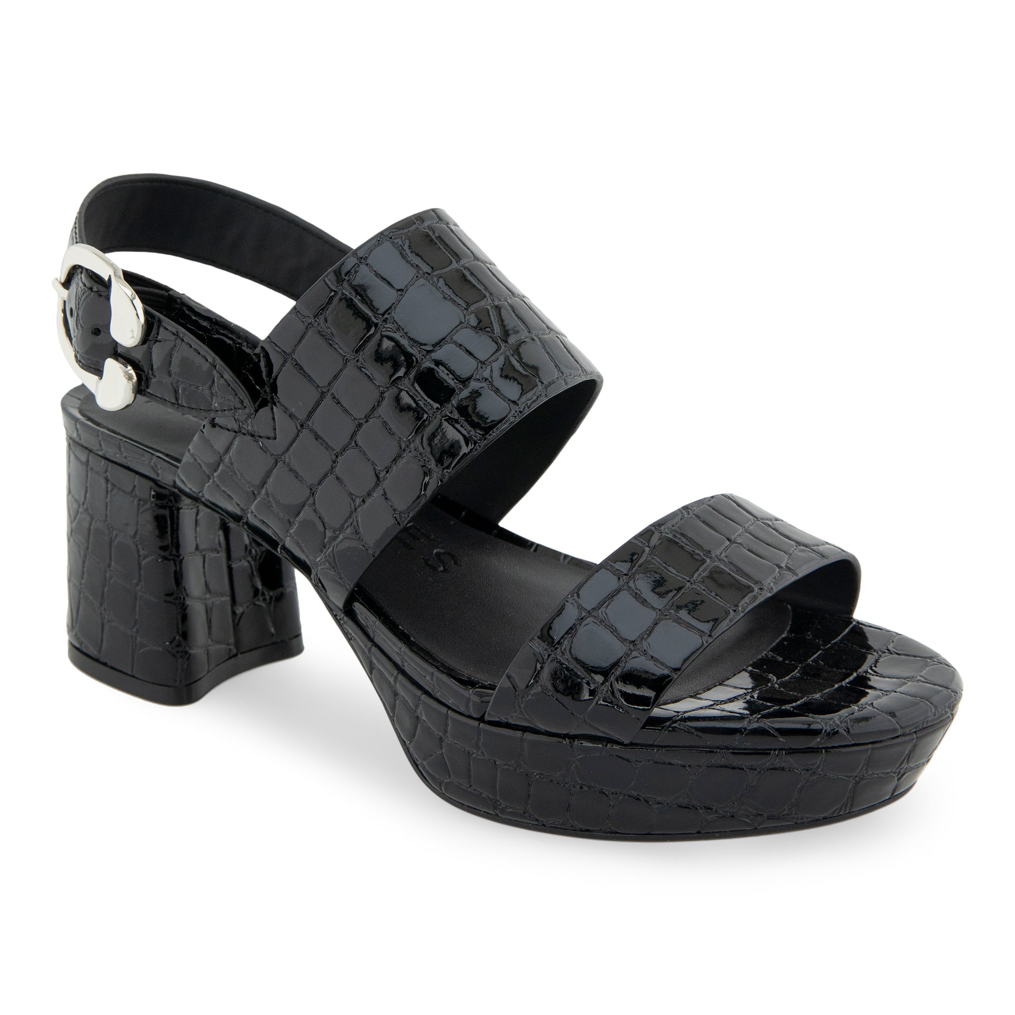 Camera | Black Croco Faux Leather