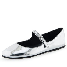 Perry | Silver Mirror Faux Leather