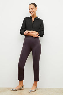 Front image of a woman wearing the robin pant in haze | Exclude | Grid